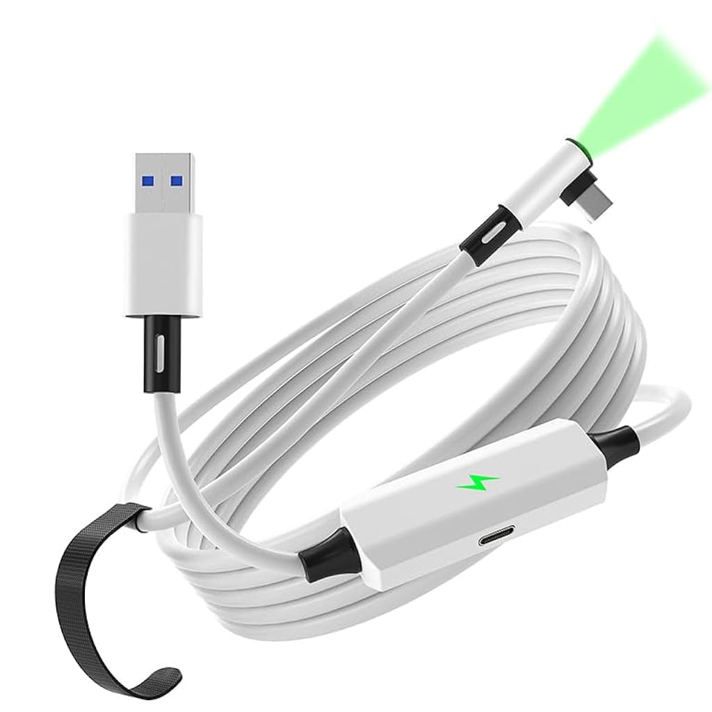 Verilux® Link Cable with Charging 16FT Compatible with Oculus/Meta Quest 3S/3 Accessories Verilux® Link Cable with Charging 16FT Compatible with Oculus/Meta Quest 3S/3 Accessories